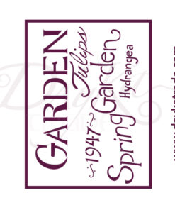 Stencil A5 Dayka “TEXTO GARDEN”