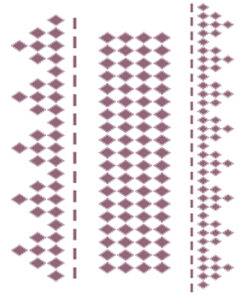 Stencil A5 Dayka Formas con rombos