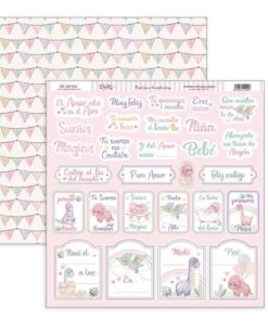 SCP-605 Papel Scrap Colección De Bebé “Puro Amor Rosas”