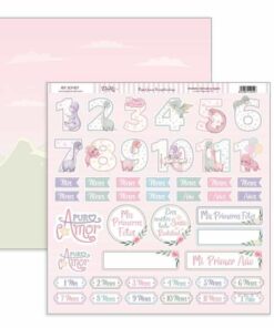 SCP-607  Papel Scrap Colección De Bebé “Puro Amor Rosas”