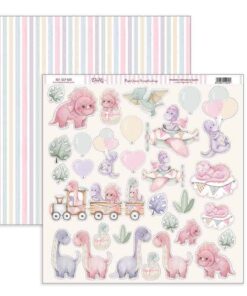 SCP-609 Papel Scrap Colección De Bebé “Puro Amor Rosas”