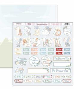 SCP-619 Papel Scrap Colección De Bebé “Puro Amor Azules”