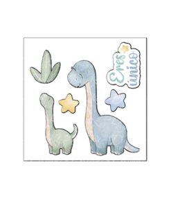 TLP-032 Figuras 2D De Dinosaurios Colección Bebé “Puro Amor Azules”