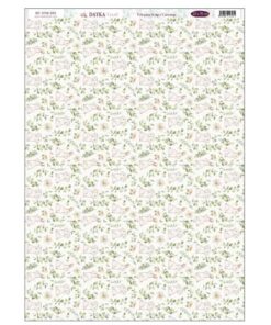 DTXM-3001 Tela Para Scrap Y Cartonaje – Conejos Y Flores “En Comunión Con La Naturaleza” 32×70 Cm