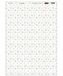 DTXM-3003 Tela Para Scrap Y Cartonaje – Estrellas “En Comunión Con La Naturaleza” 32×70 Cm