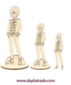 Dayka-1242 Silueta De Madera Niño Comunión Almirante