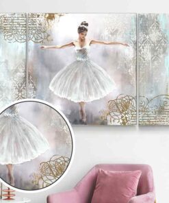 PRE-077 Tríptico De Bailarina De Ballet De Frente