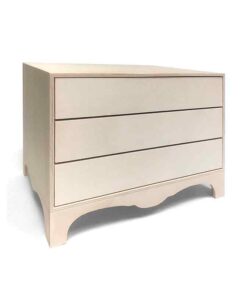 04030215  Caja De Madera Con Tres Cajones