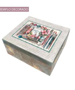 PRE-0431056C  Caja De Arte Con Tela Prediseñada