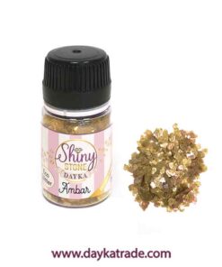 SHINY-003 Shiny Stone Ámbar Escamas De Minerales Ecológicos (Eco Glitter)