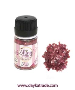 SHINY-006 Shiny Stone Rubí Escamas De Minerales Ecológicos (Eco Glitter)