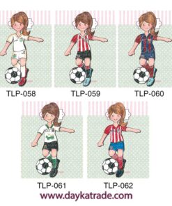 Siluetas 2D Pintadas De Niñas Futbolistas