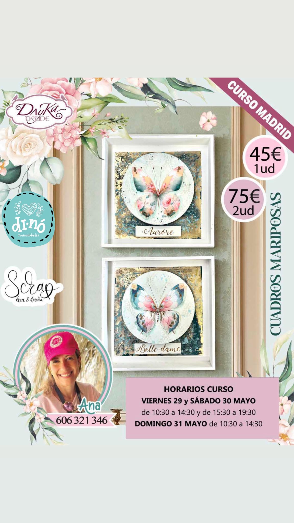 Taller CUADRO MARIPOSAS