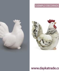 Res-031A Figura De Resina De Medio Gallo