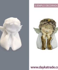 Res-032 Figura De Resina De Media Angelita