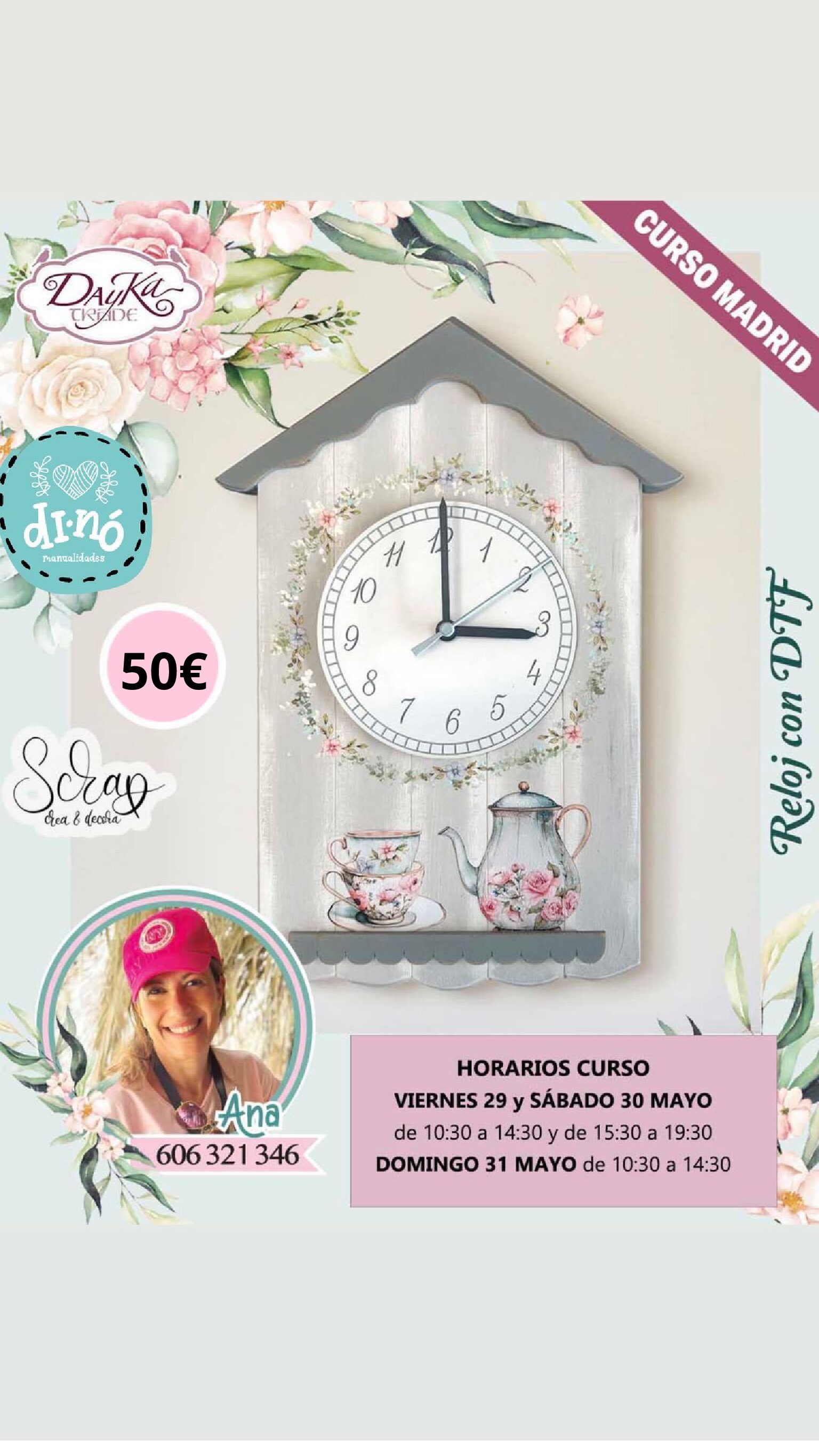 Taller RELOJ CON TRANSFERENCIA