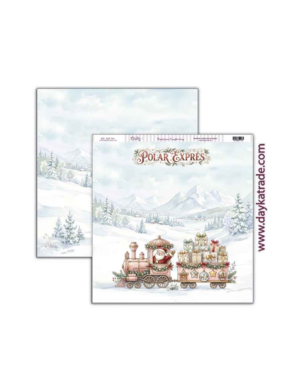 Colección papel scrap"Pide tu deseo en Navidad" - Imagen 10
