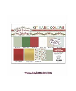 Kit de papeles basic colors colección "Pide tu deseo en Navidad"